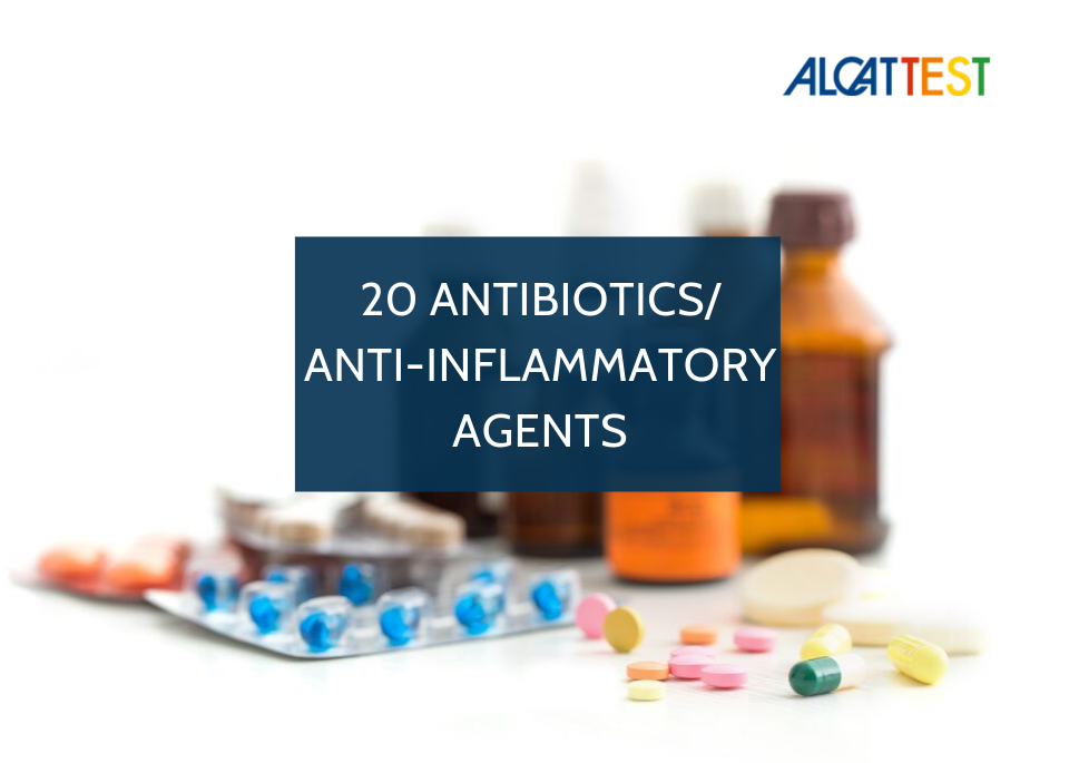 20 Antibiotics & Anti-Inflammatory Agents- Alcat Test Panel