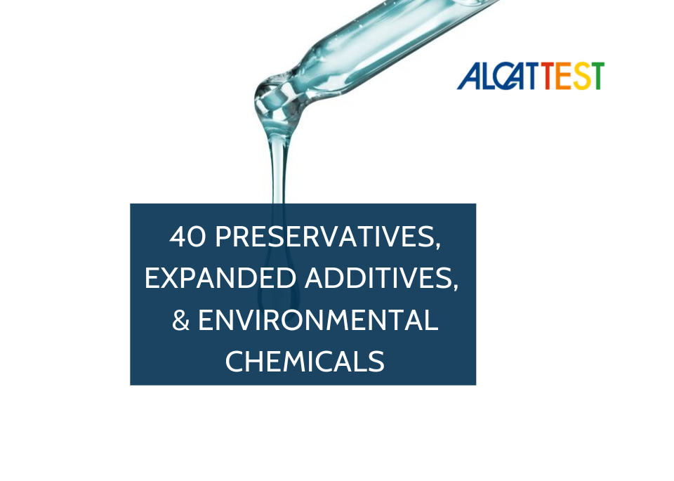 40 Preservatives, Expanded Additives, and Environmental Chemicals - Alcat Test Panel